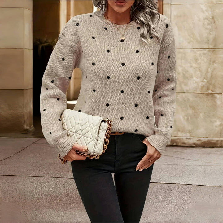 Noella | Polka Dot Knitted Sweater