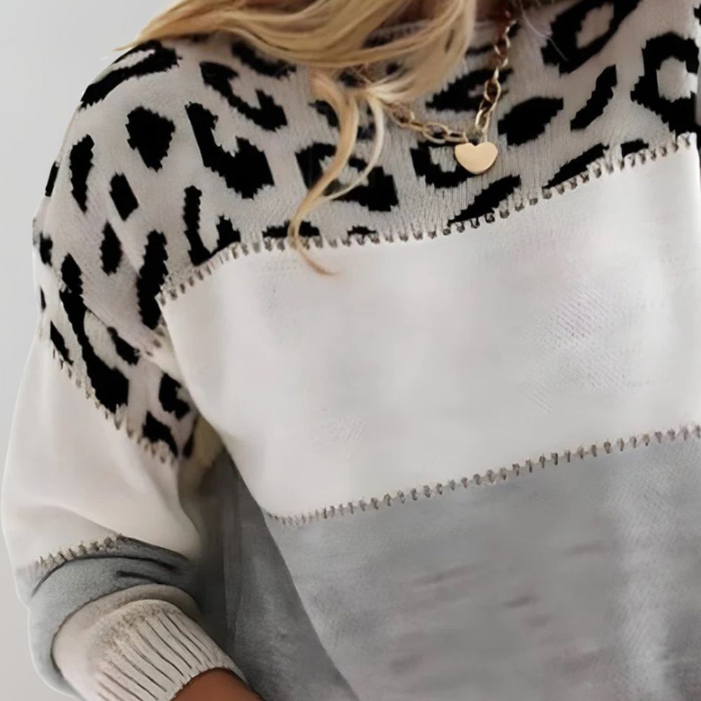 Pascaline | Leopard Print Casual Sweater